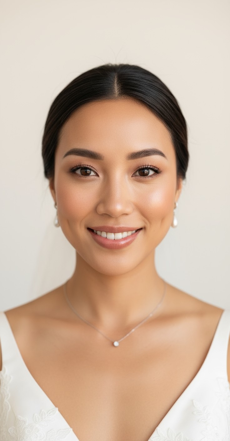 After Low Bun Wedding Hair